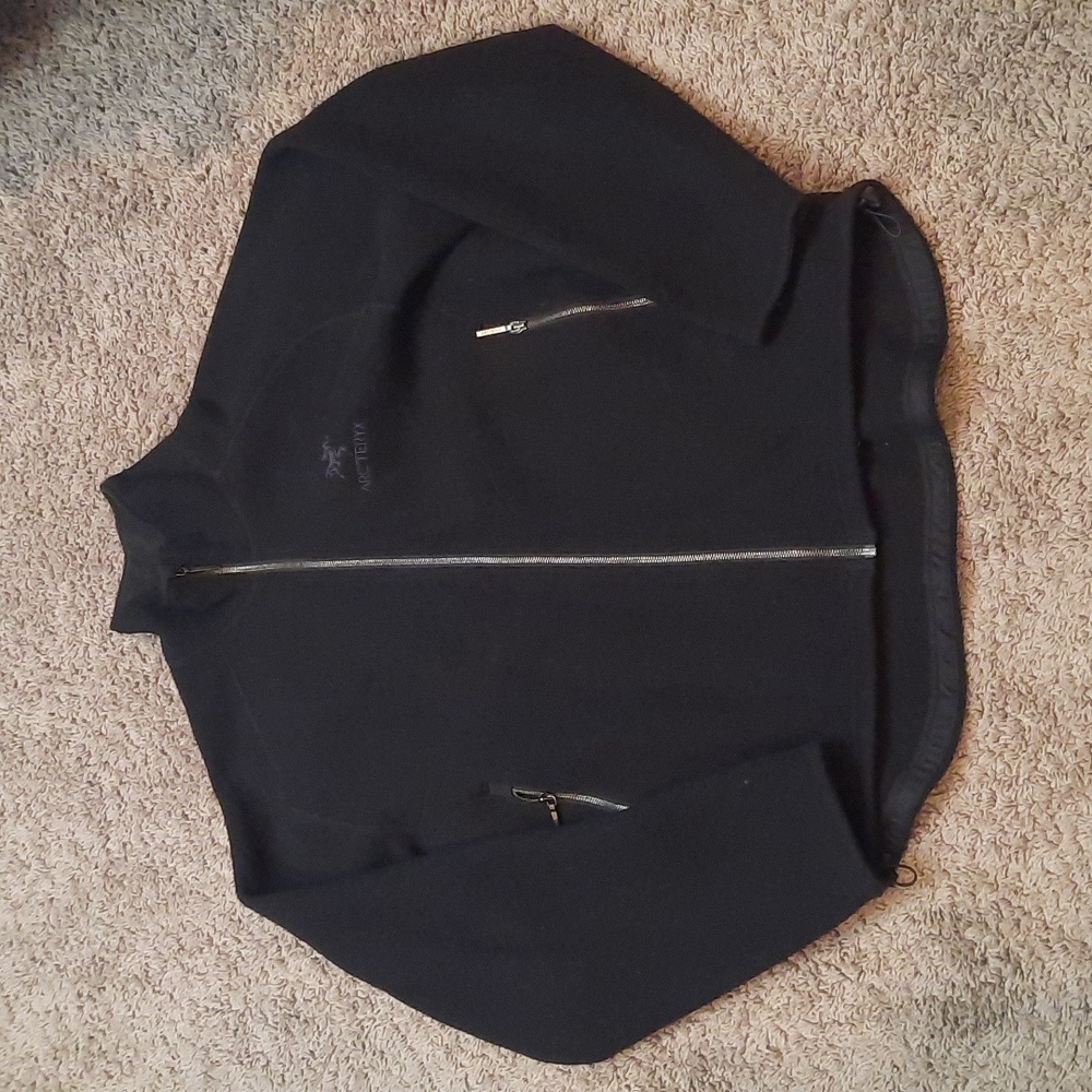Arc'teryx Men's Black Full-Zip Fleece Jacket